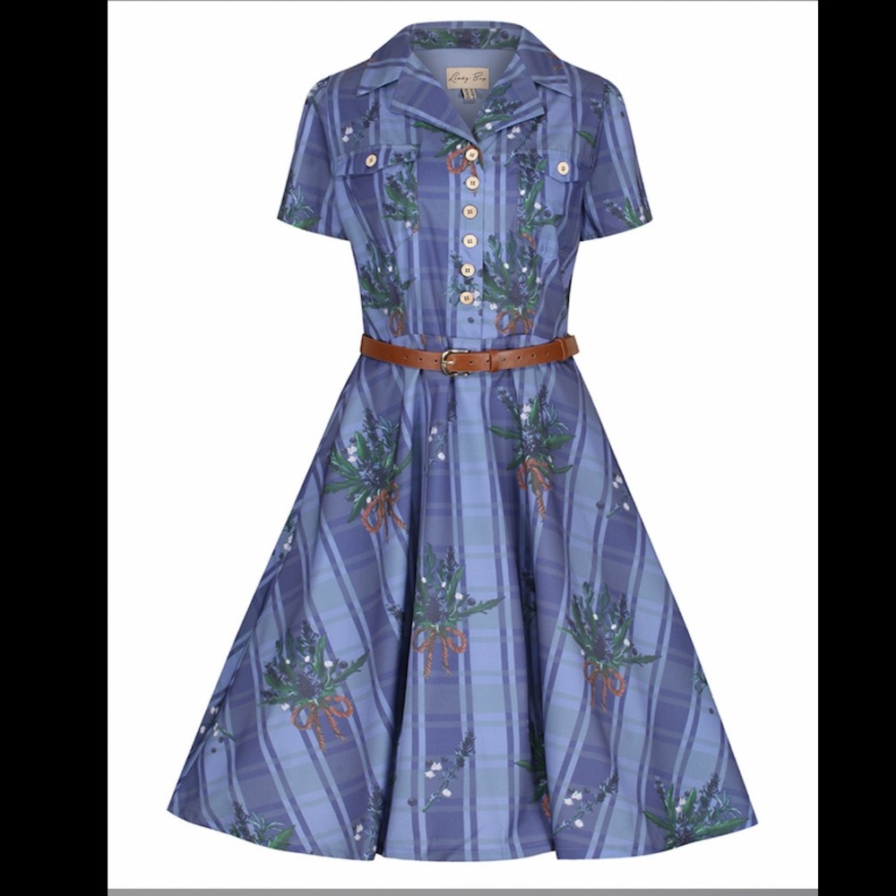 Lindy Bop Retro Lilith Highland Check Shirt Dress